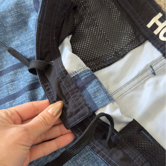 Hurley Board Shorts Men's blue Swim trunks size 34 - Picture 4 of 10
